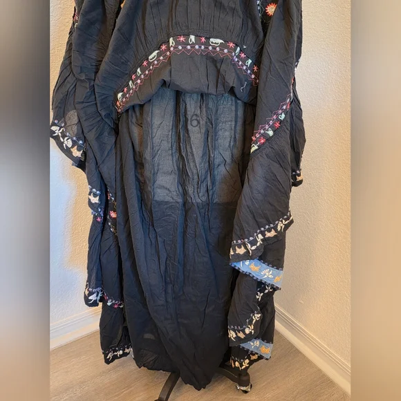 SALE NWT Black Multicolor Carolina K Maxi Dress - Picture 12 of 14